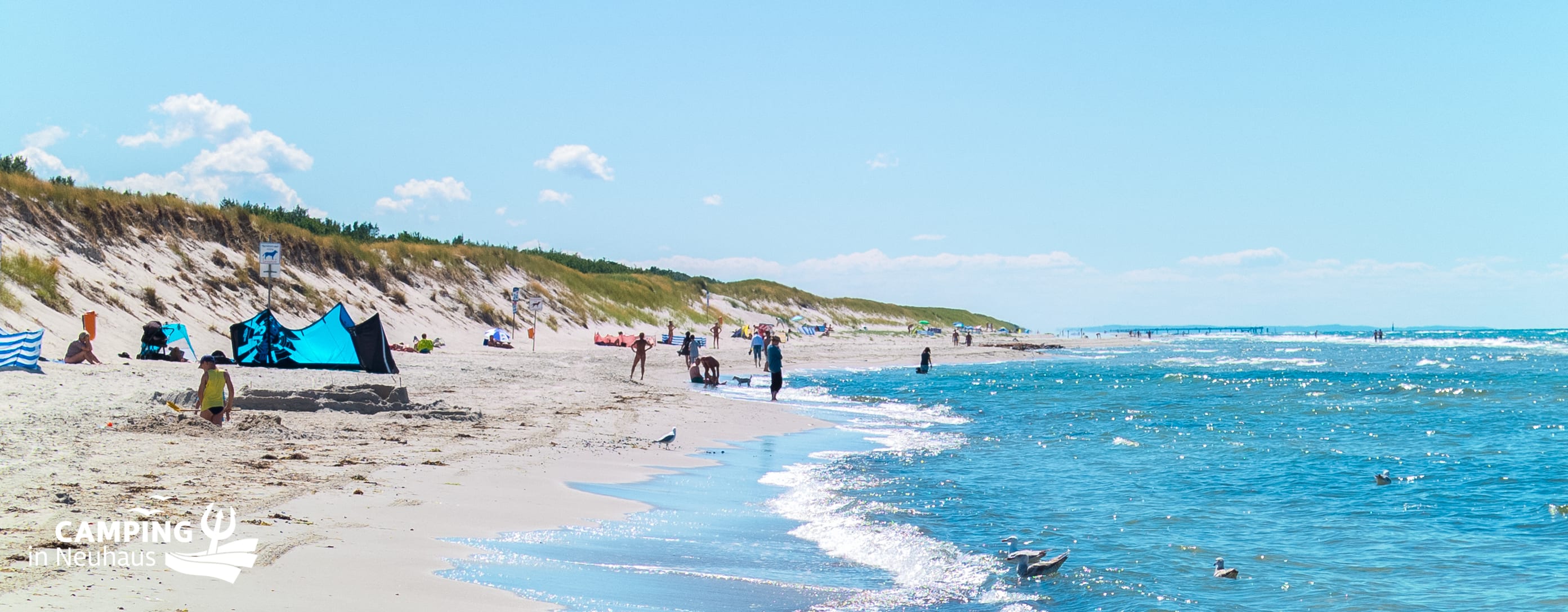 Sliderbild Strand im Sommer