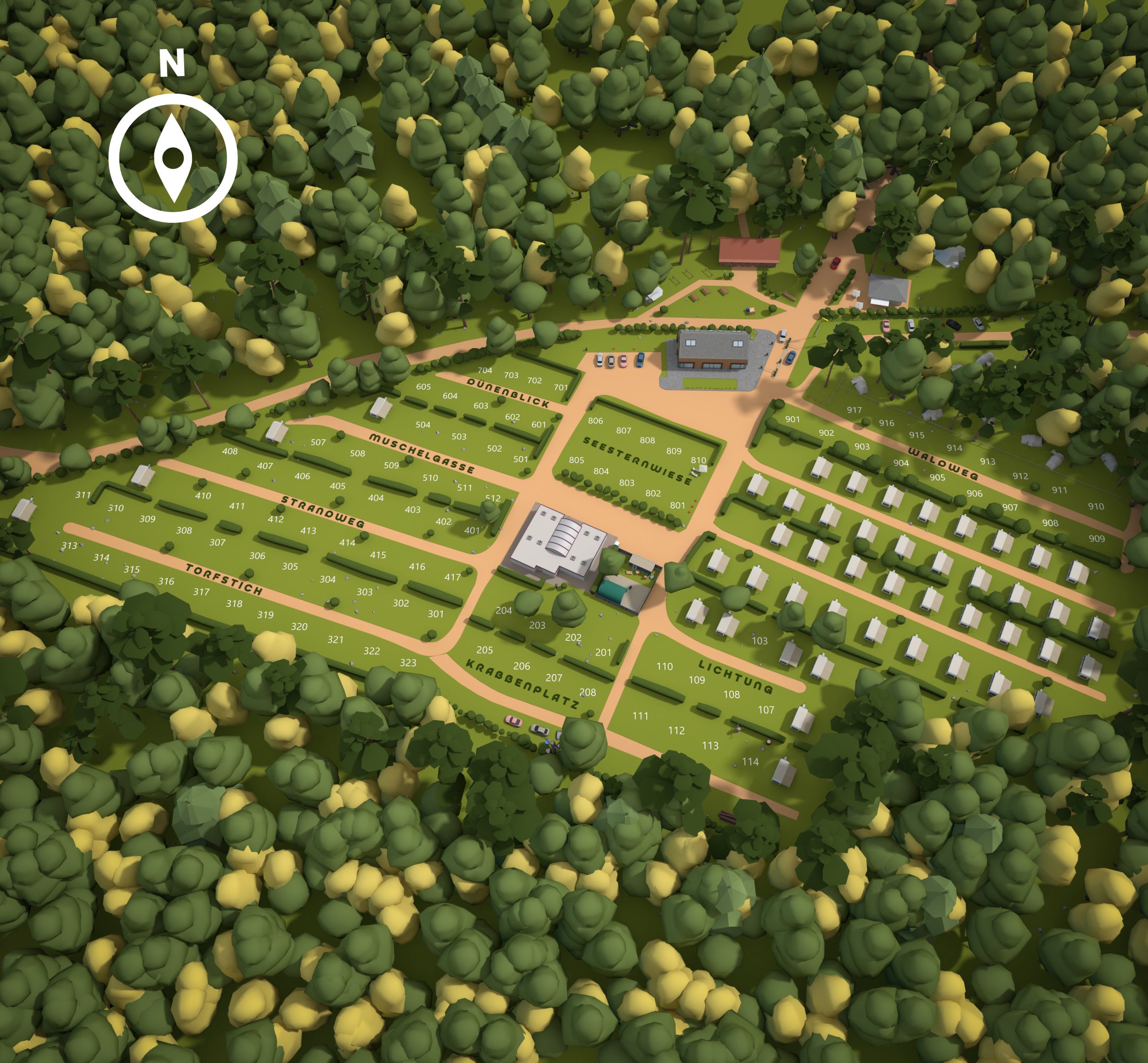 Map of Camping in Neuhaus