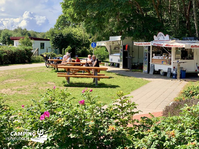 Refreshments and snacks next to the campsite